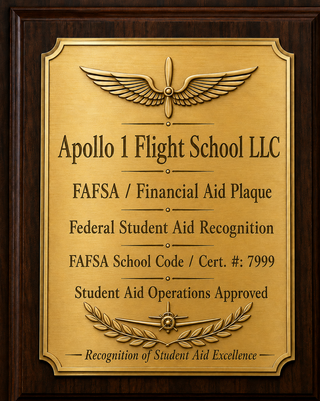 Pilot course Apollo 1 flight school LLC